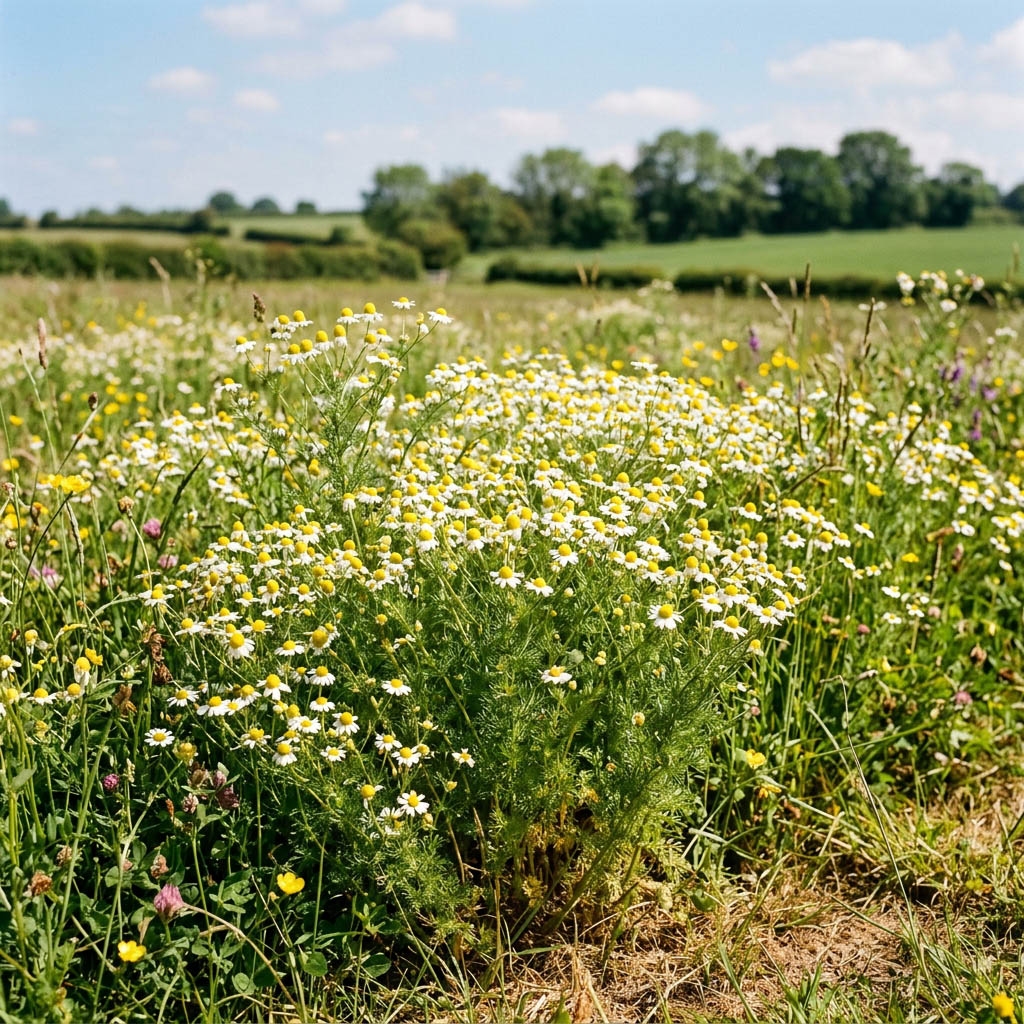 自生するカモミール